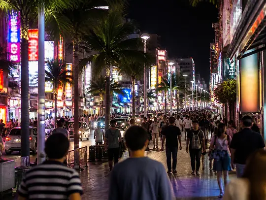 国際通りの夜景