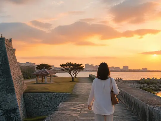 波上宮と海